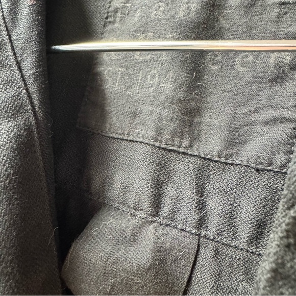 Frank & Eileen Mary Shirtdress Famous Denim Distressed Dress Black Large - Picture 6 of 10